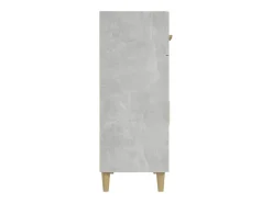 Aparador gris hormigón 69,5x34x89 cm madera de ingeniería