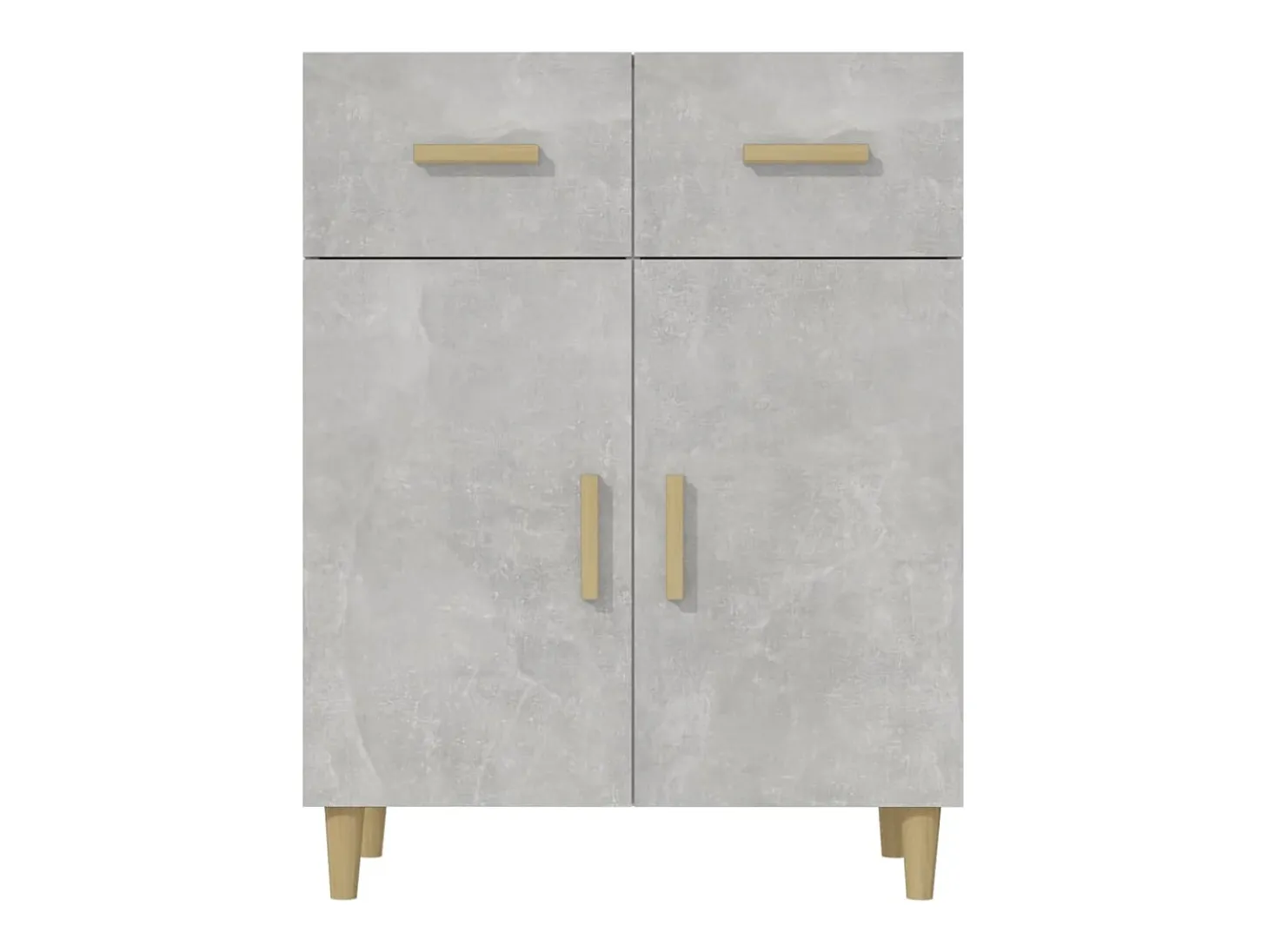 Aparador gris hormigón 69,5x34x89 cm madera de ingeniería