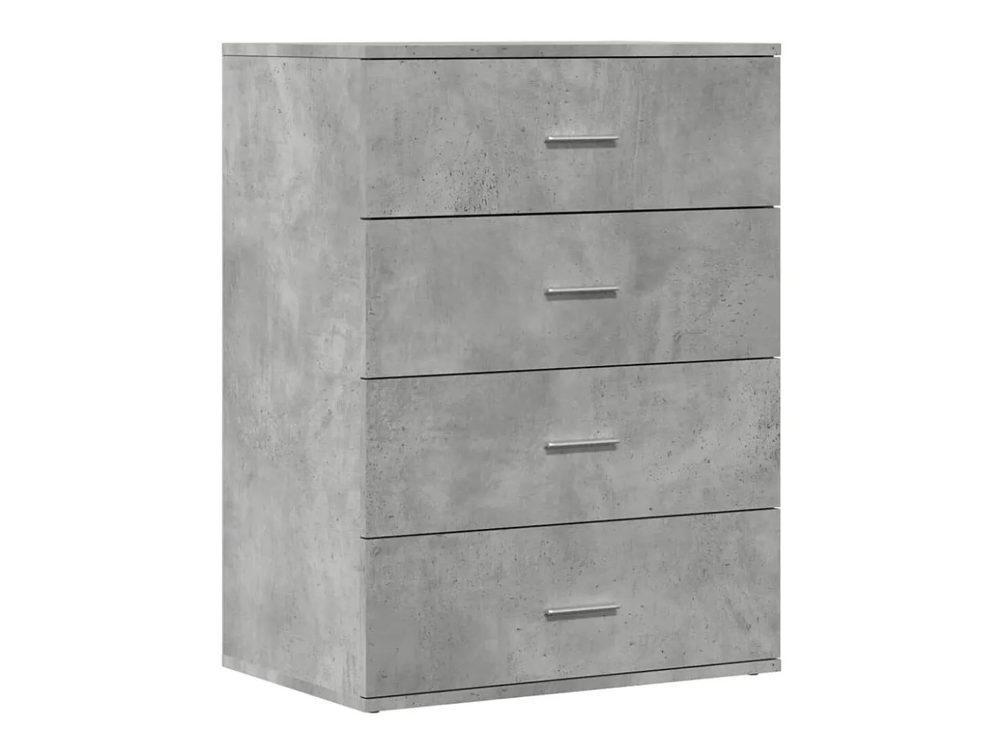 Aparador gris hormigón 60x39x80 cm madera de ingeniería