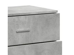 Aparador gris hormigón 60x39x80 cm madera de ingeniería