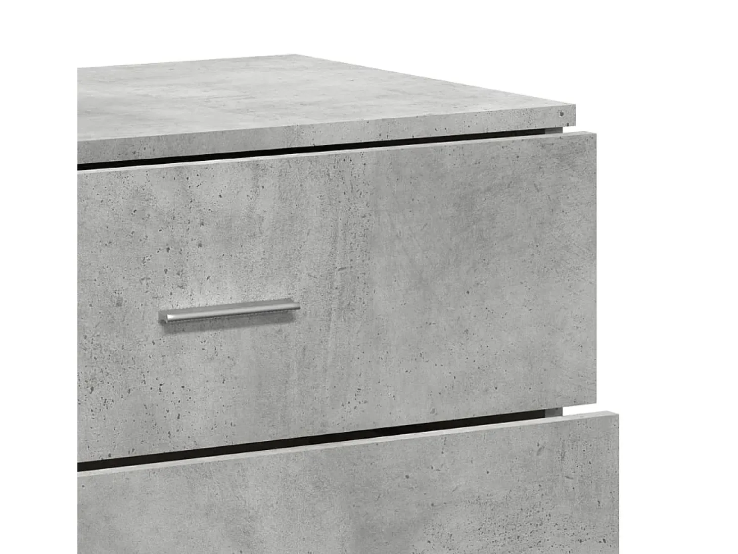 Aparador gris hormigón 60x39x80 cm madera de ingeniería