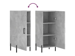 Aparador Gris Hormigón 34,5x34x90 cm Madera de Ingeniería