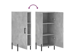 Aparador Gris Hormigón 34,5x34x90 cm Madera de Ingeniería