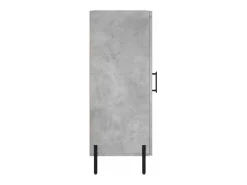Aparador Gris Hormigón 34,5x34x90 cm Madera de Ingeniería