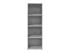 Aparador gris hormigón 40x41x124 cm madera de ingeniería