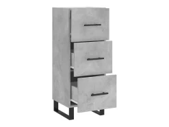 Aparador Gris Hormigón 34,5x34x90 cm Madera de Ingeniería