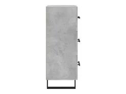 Aparador Gris Hormigón 34,5x34x90 cm Madera de Ingeniería