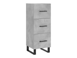 Aparador Gris Hormigón 34,5x34x90 cm Madera de Ingeniería