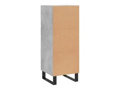 Aparador Gris Hormigón 34,5x34x90 cm Madera de Ingeniería