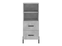 Aparador Gris Hormigón 34,5x34x90 cm Madera de Ingeniería