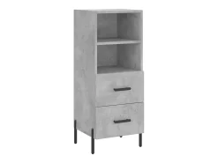 Aparador Gris Hormigón 34,5x34x90 cm Madera de Ingeniería