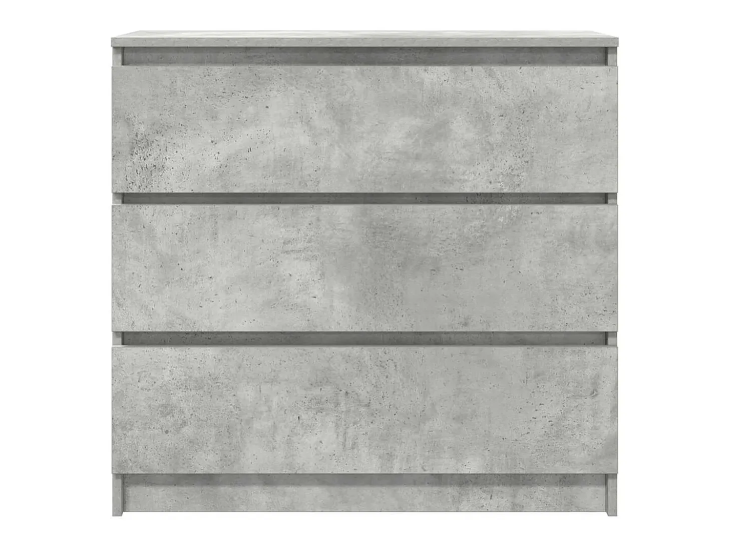 Aparador gris hormigón 80x35x76 cm madera de ingeniería