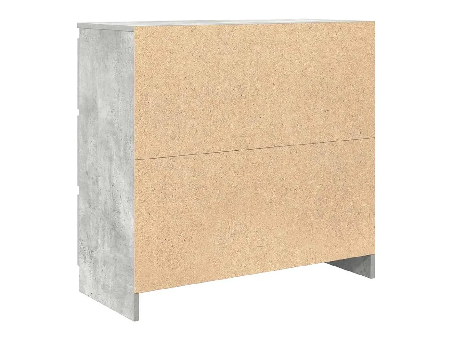 Aparador gris hormigón 80x35x76 cm madera de ingeniería