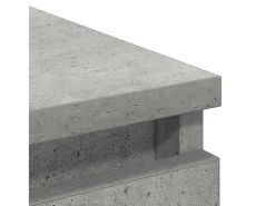 Aparador gris hormigón 80x35x99 cm madera de ingeniería