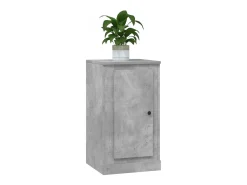 Aparador gris hormigón 37,5x35,5x67,5 cm madera de ingeniería
