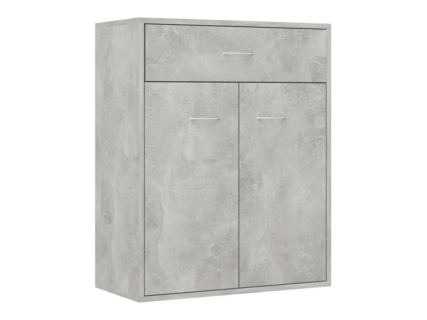 Aparador Gris Hormigón 60x30x75 cm Madera de Ingeniería