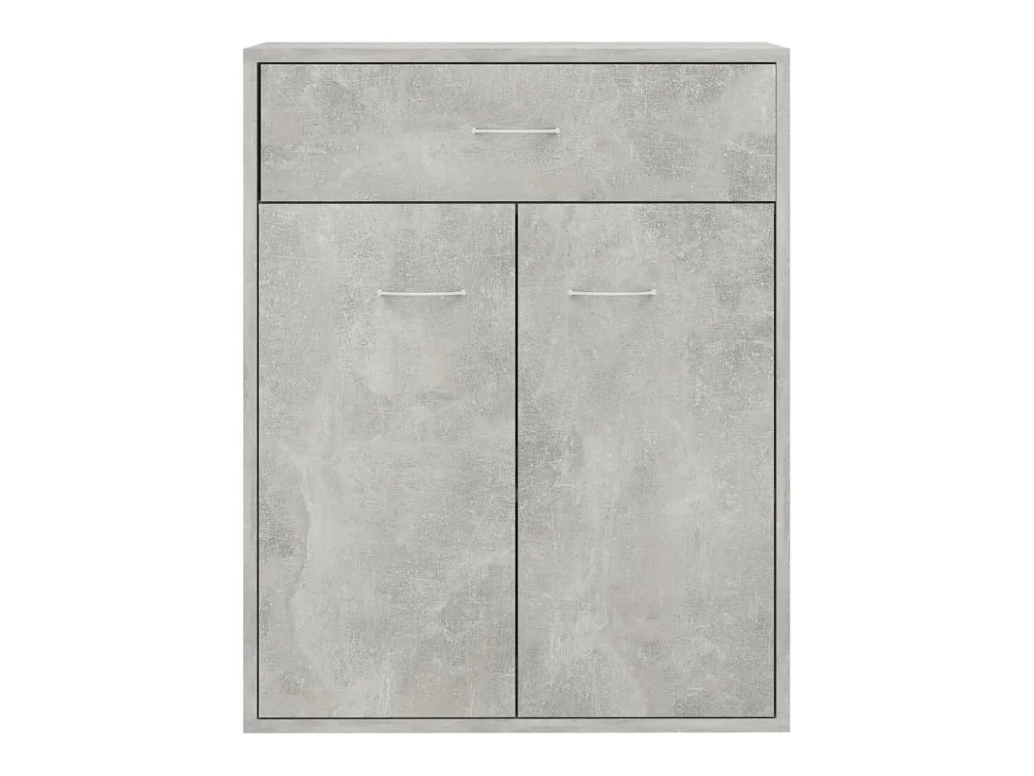 Aparador Gris Hormigón 60x30x75 cm Madera de Ingeniería