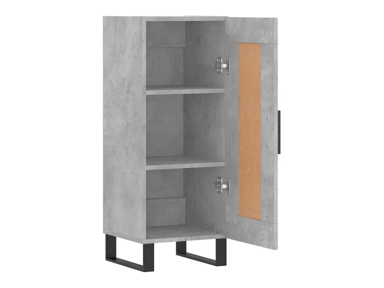 Aparador Gris Hormigón 34,5x34x90 cm Madera de Ingeniería
