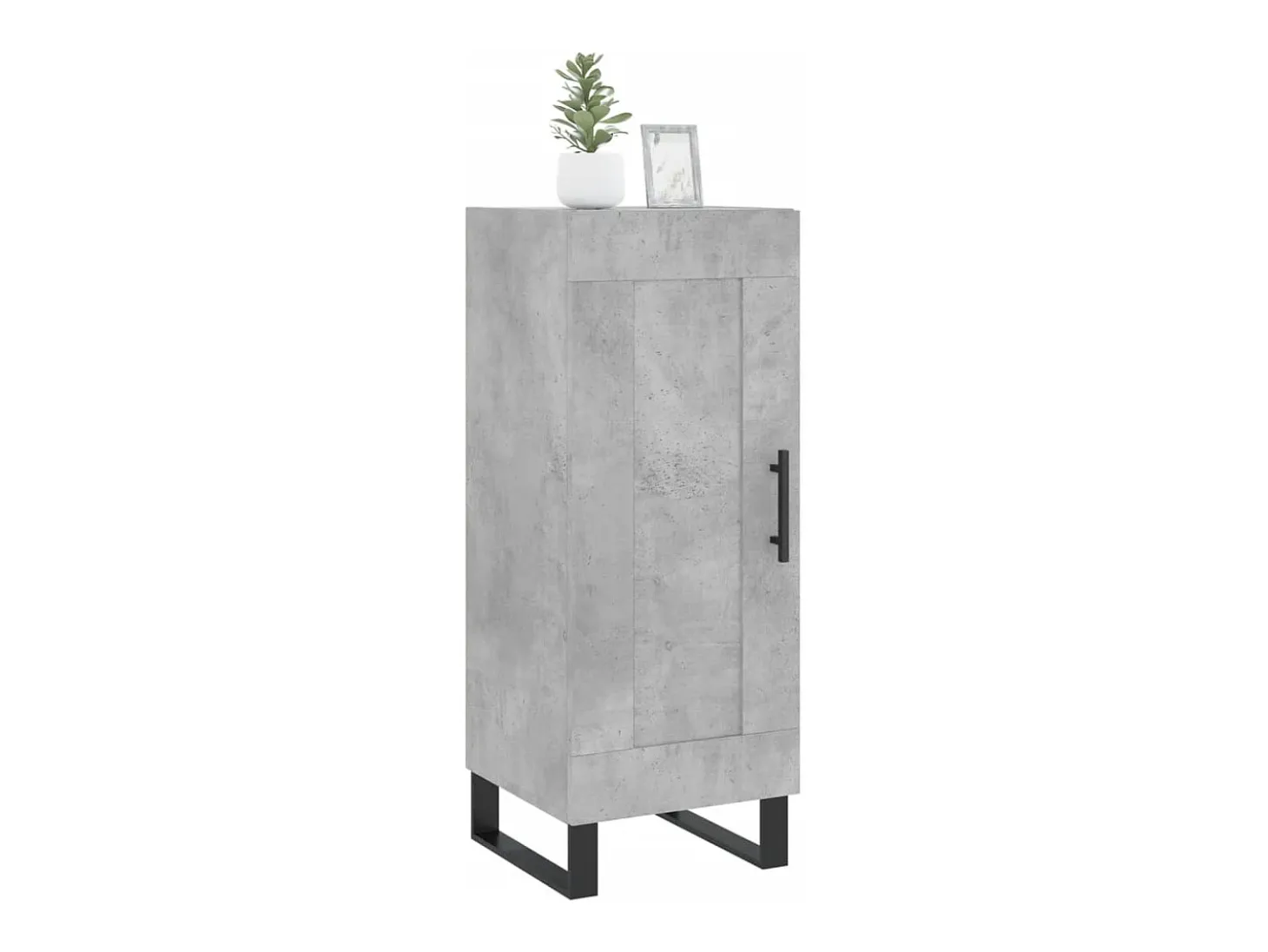 Aparador Gris Hormigón 34,5x34x90 cm Madera de Ingeniería