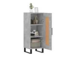 Aparador Gris Hormigón 34,5x34x90 cm Madera de Ingeniería
