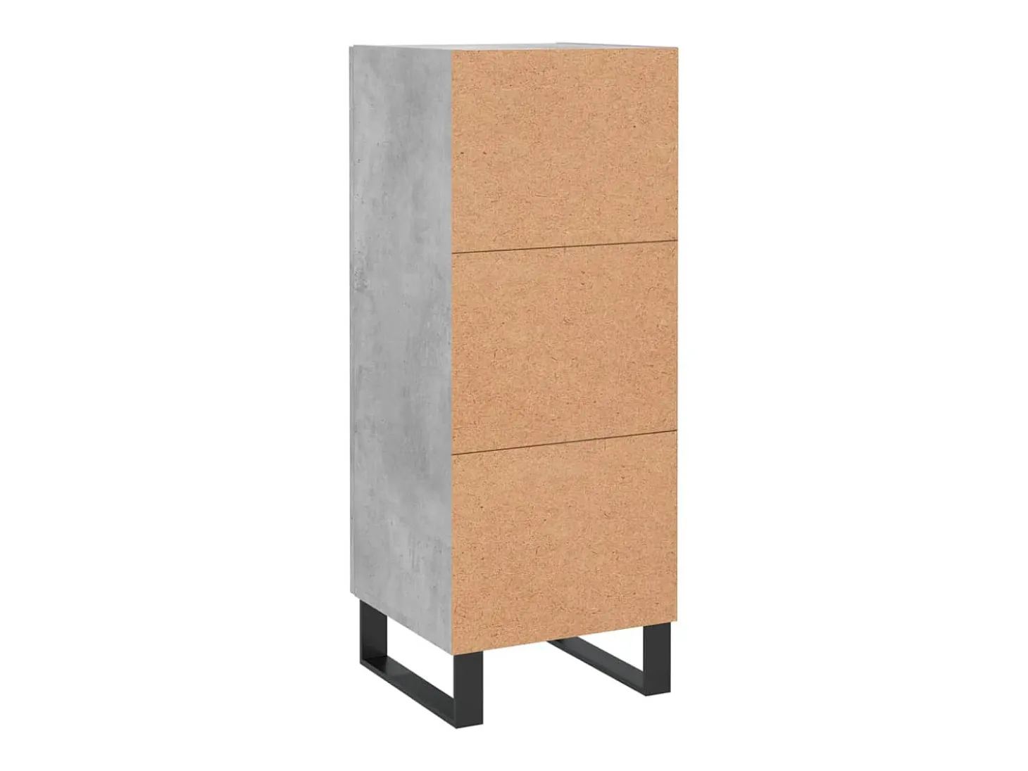 Aparador Gris Hormigón 34,5x34x90 cm Madera de Ingeniería