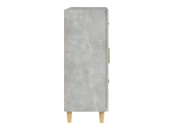 Aparador gris hormigón 69,5x34x90 cm madera de ingeniería