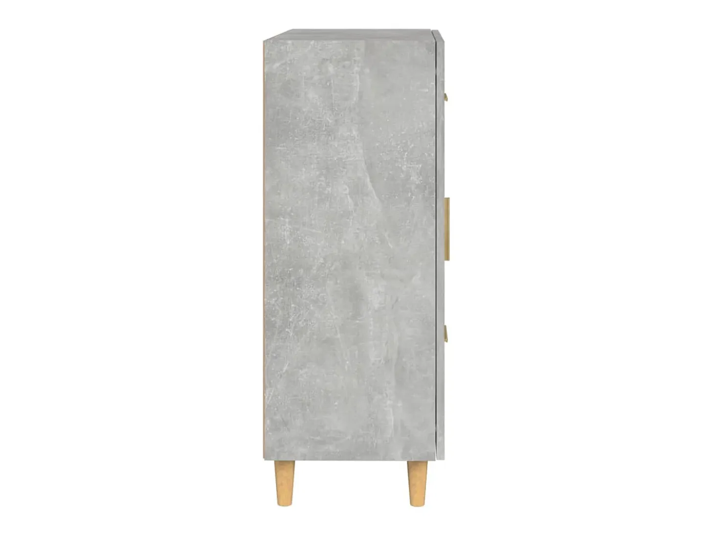 Aparador gris hormigón 69,5x34x90 cm madera de ingeniería