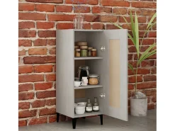 Aparador Gris Hormigón 34,5x34x90 cm Madera de Ingeniería