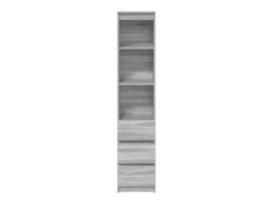 Aparador gris Sonoma 37,5x35x180 cm Madera de ingeniería