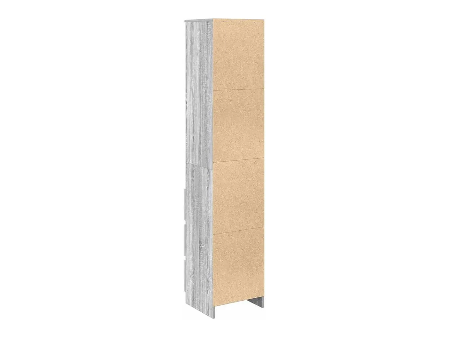 Aparador gris Sonoma 37,5x35x180 cm Madera de ingeniería