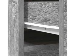 Aparador gris Sonoma 37,5x35x180 cm Madera de ingeniería