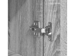 Aparador gris Sonoma 37,5x35x180 cm Madera de ingeniería