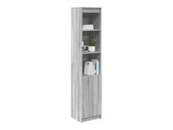 Aparador gris Sonoma 37,5x35x180 cm Madera de ingeniería