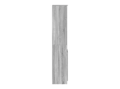 Aparador gris Sonoma 37,5x35x180 cm Madera de ingeniería