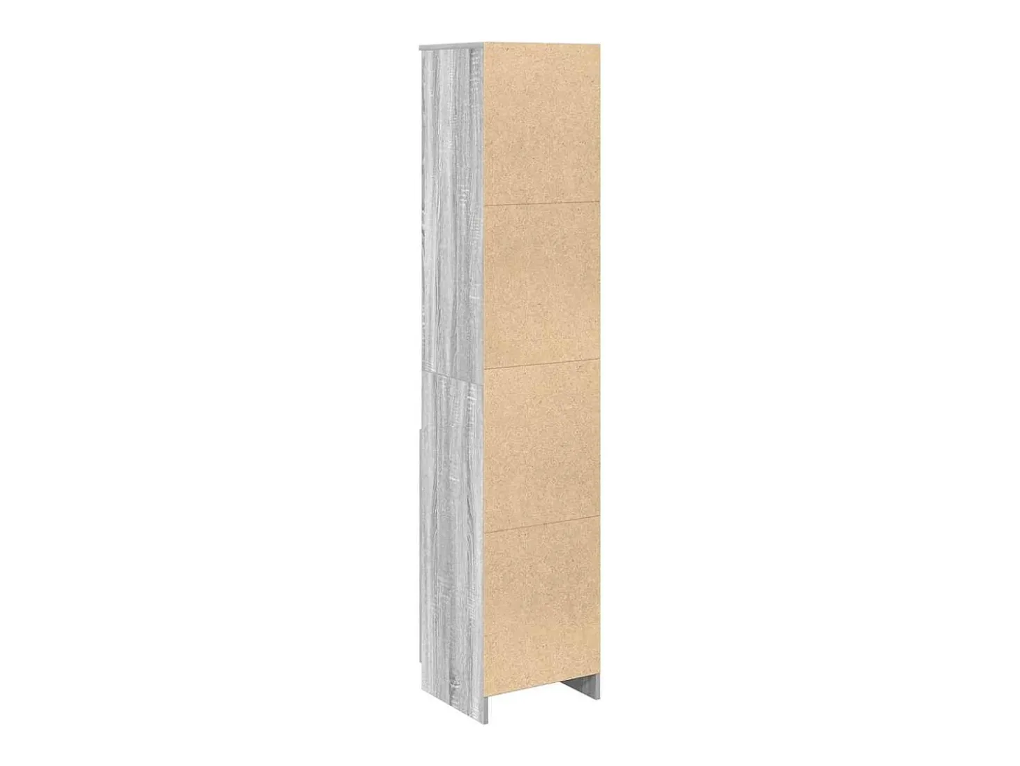 Aparador gris Sonoma 37,5x35x180 cm Madera de ingeniería