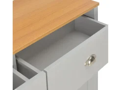 Aparador gris 112x35x81 cm