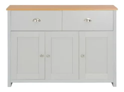 Aparador gris 112x35x81 cm