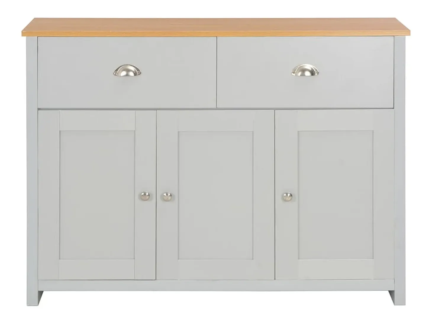 Aparador gris 112x35x81 cm