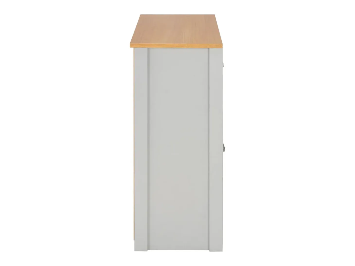 Aparador gris 112x35x81 cm