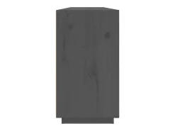 Aparador Gris 100x40x75 cm Madera Maciza de Pino