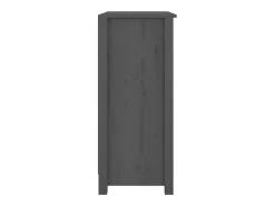Aparador Gris 70x35x80 cm Madera Maciza de Pino
