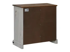 Aparador HALDEN con puerta corredera blanco 80x40x80 cm