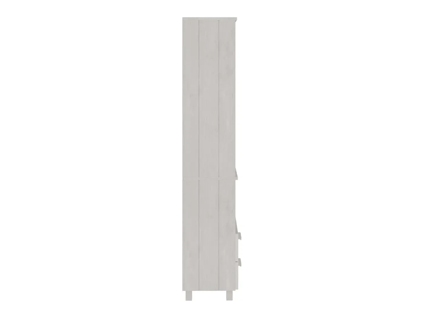 Aparador HAMAR Blanco 60x35x180 cm Madera maciza de pino