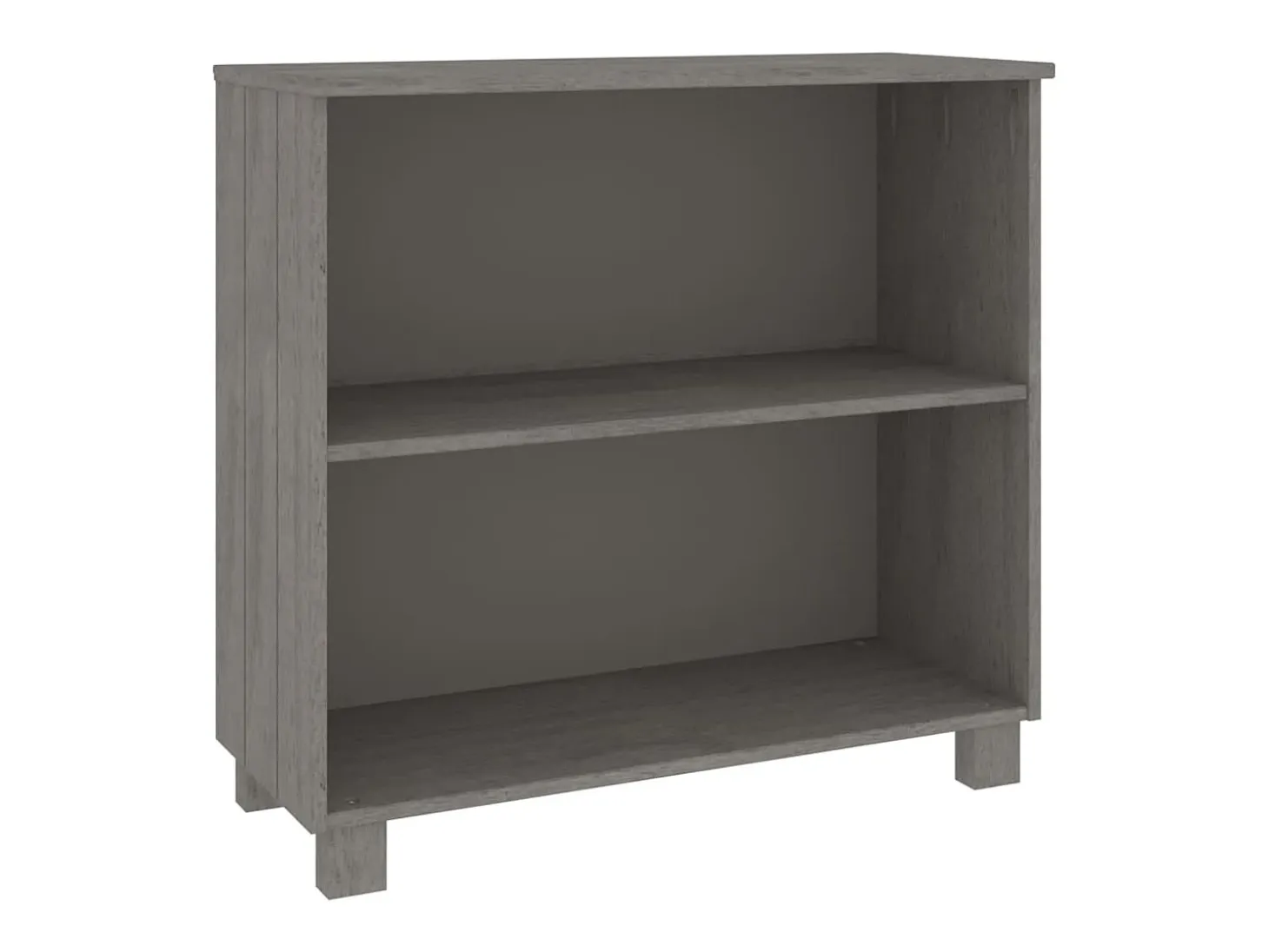 Aparador HAMAR Gris Claro 85x35x80 cm Madera Maciza de Pino