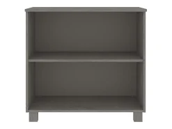 Aparador HAMAR Gris Claro 85x35x80 cm Madera Maciza de Pino