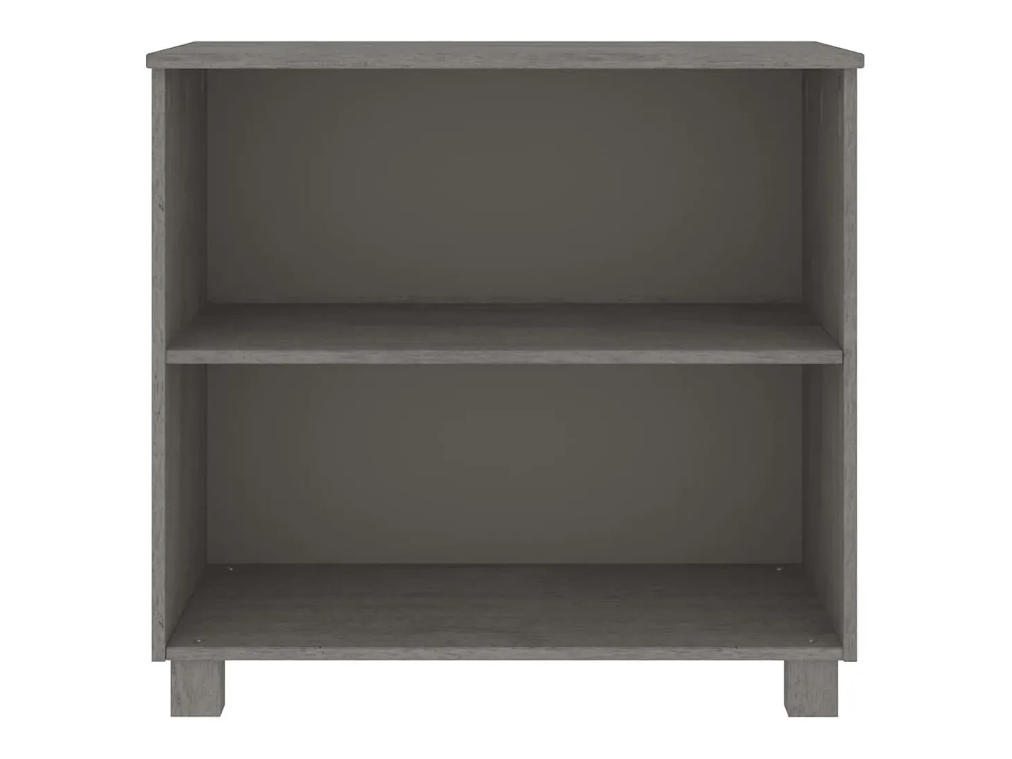 Aparador HAMAR Gris Claro 85x35x80 cm Madera Maciza de Pino