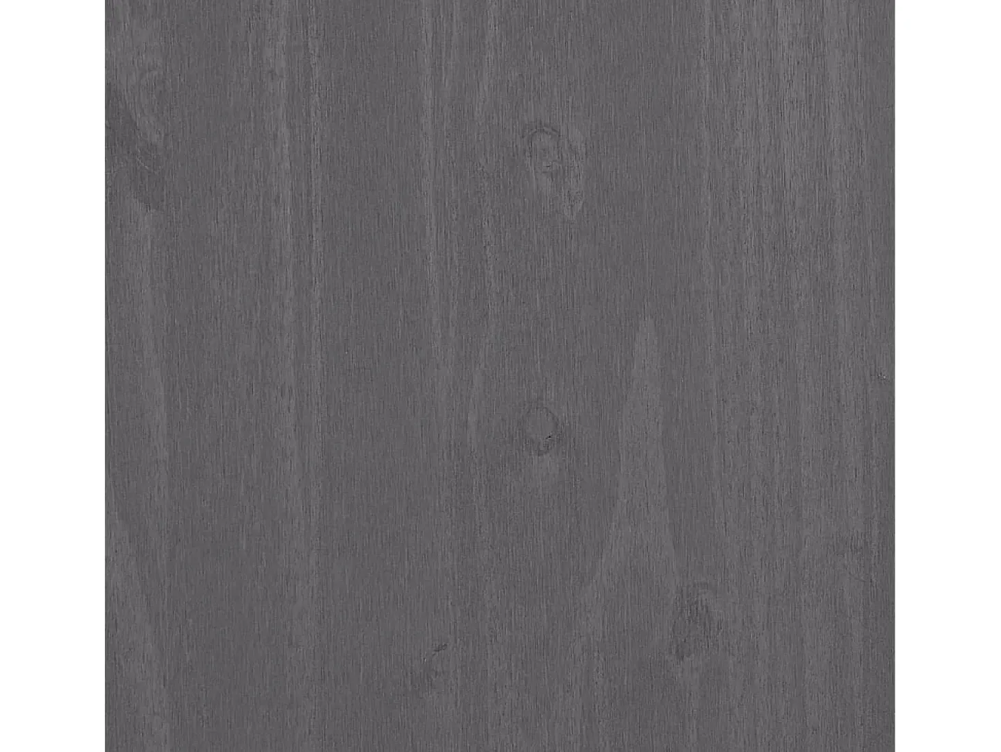 Aparador HAMAR Gris Claro 85x35x80 cm Madera Maciza de Pino