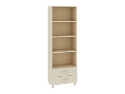 Aparador HAMAR madera de pino maciza marrón miel 60x35x180 cm ES66096