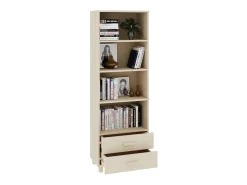 Aparador HAMAR madera de pino maciza marrón miel 60x35x180 cm ES66096