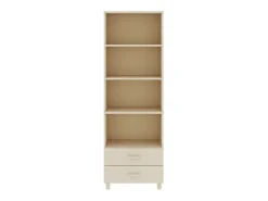 Aparador HAMAR madera de pino maciza marrón miel 60x35x180 cm ES66096